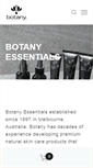 Mobile Screenshot of botanyessentials.com.au